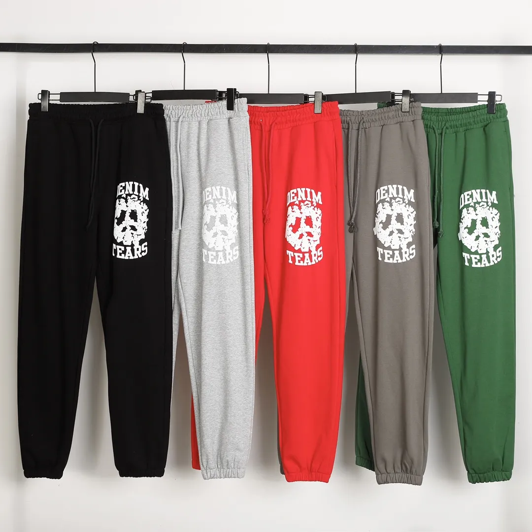 DENIM TEARS new kapok trousers model number: D240P170 color: black gray red dark gray green code number: S M L XL